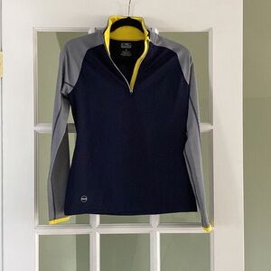 Ralph Lauren Navy 3/4 Zip Pullover Top Size Small Women